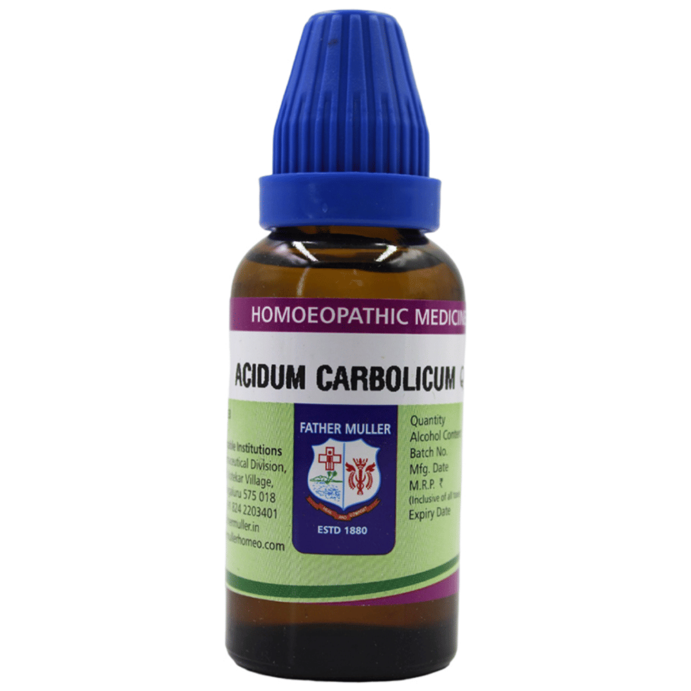 Father Muller Acidum Carbolicum Drop Q bottle of 30 ml Oral Drops
