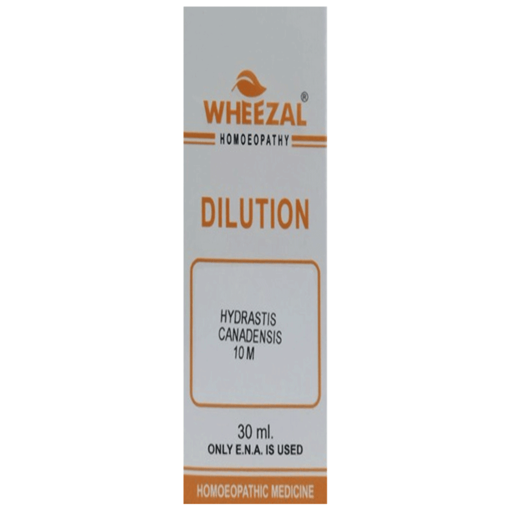 Wheezal Hydrastis Can Dilution 10M bottle of 30 ml Dilution