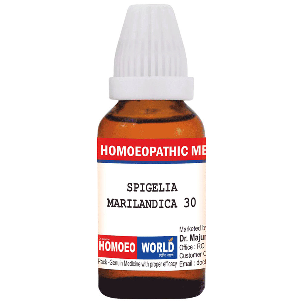 Dr. Majumder Homeo World Spigelia Marilandica Dilution (30ml Each) 30 combo pack of 2 bottles