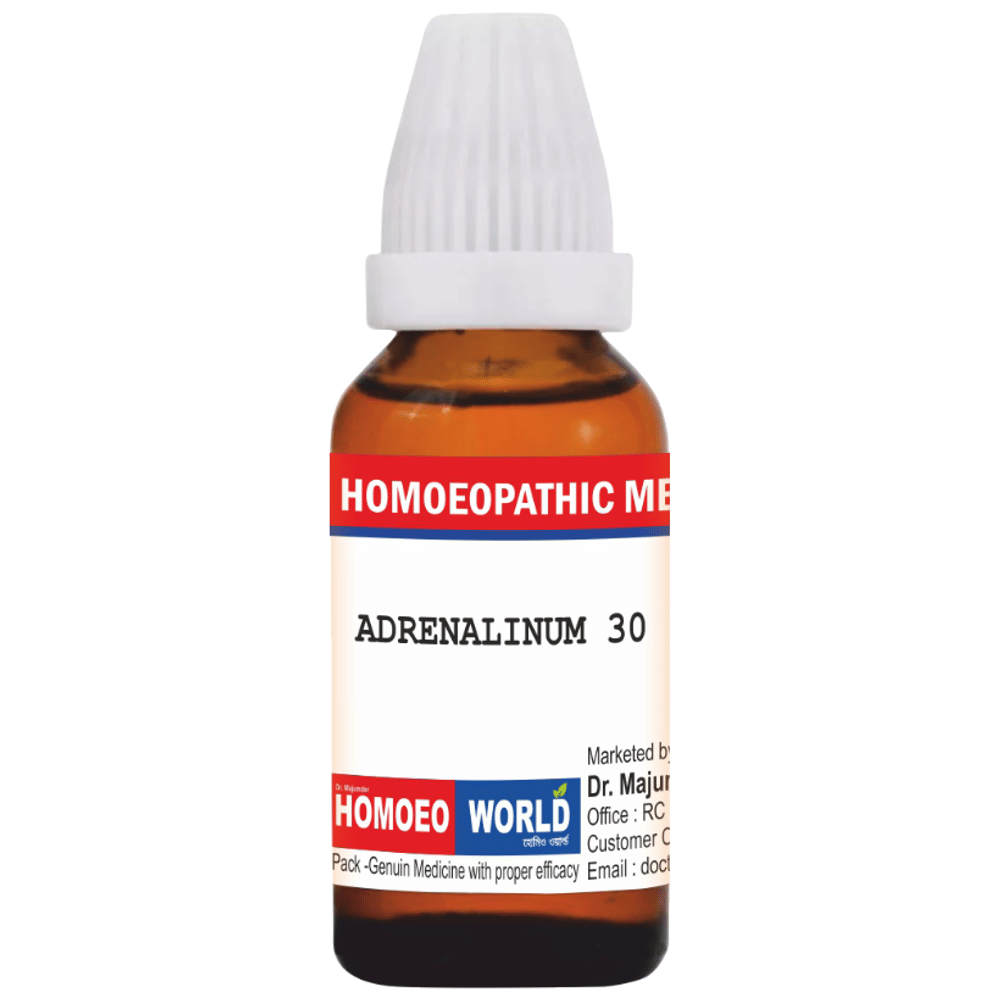 Dr. Majumder Homeo World Adrenalinum Dilution (30ml Each) 30 combo pack of 6 bottles