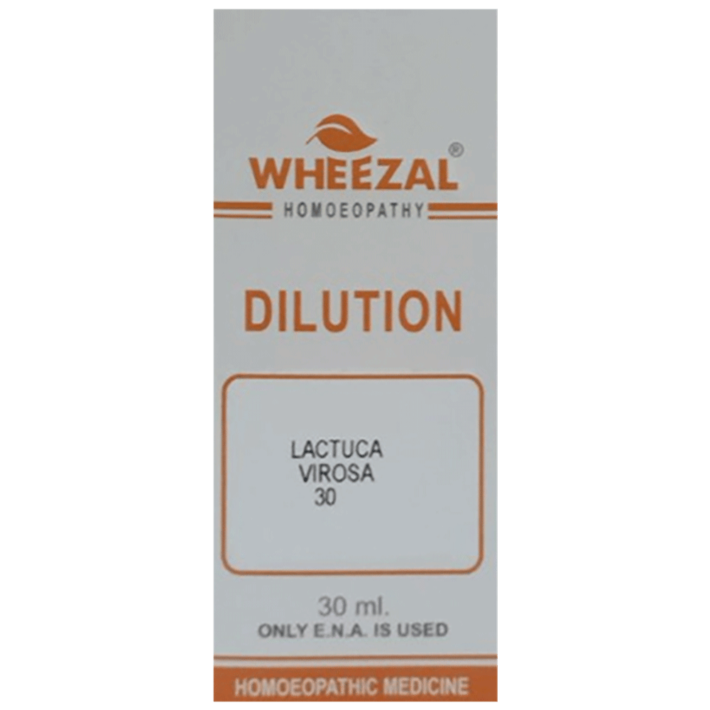 Wheezal Lactuca Virosa Dilution 30 bottle of 30 ml Dilution