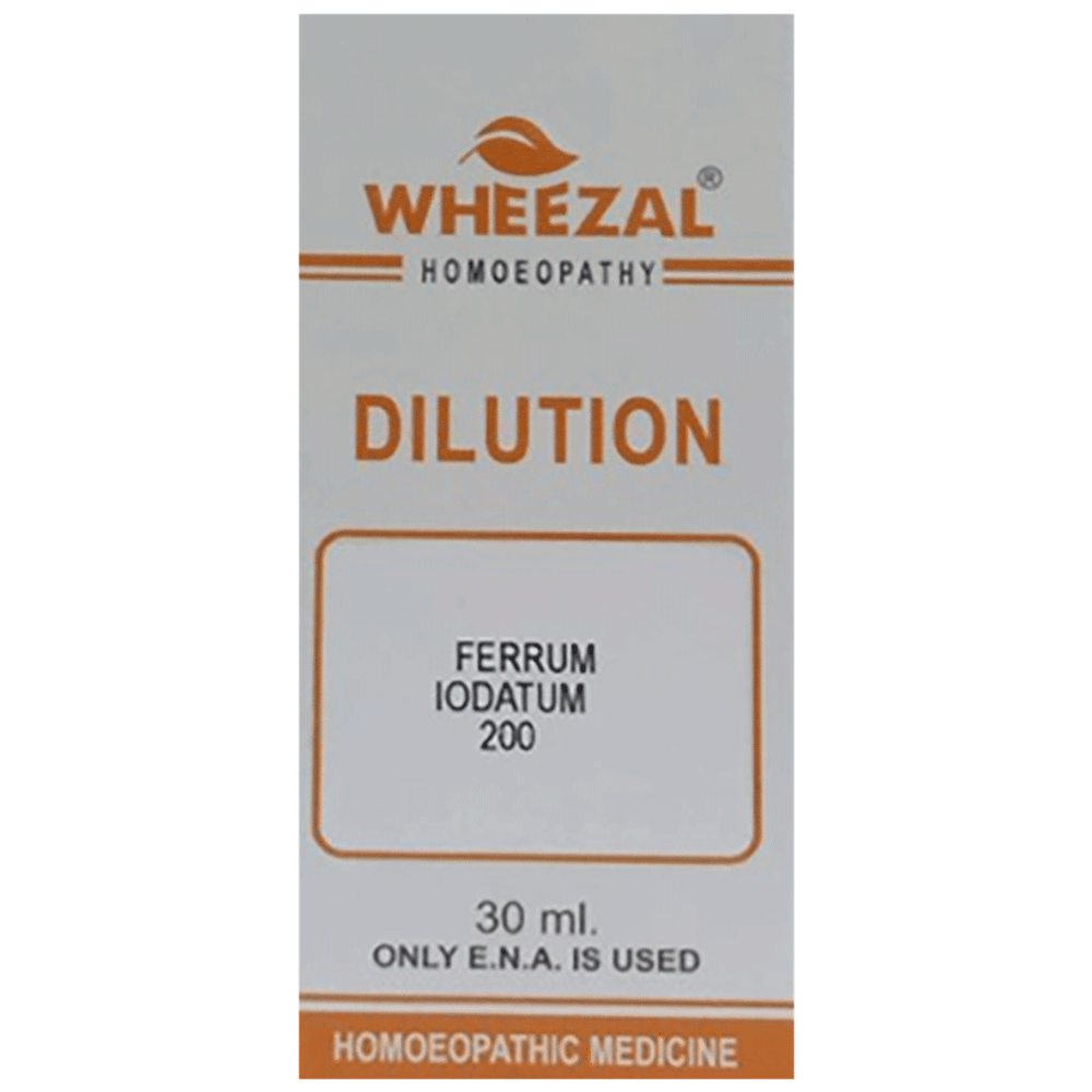 Wheezal Ferrum Iodatum Dilution 200 bottle of 30 ml Dilution