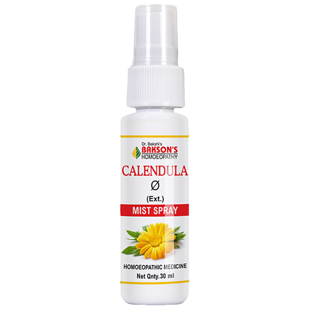 Bakson's Homeopathy Spray Calendula Mist pump bottle of 30 ml Spray Bakson's Homeopathy Spray Calendula Mist pump bottle of 30 ml Spray