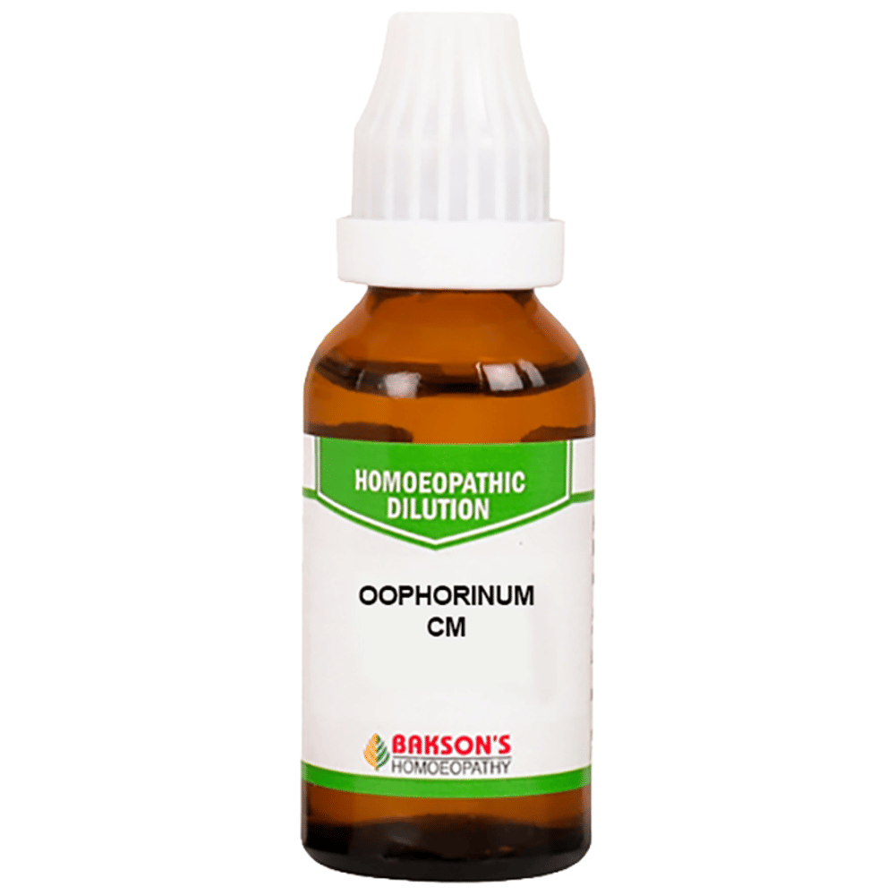 Bakson's Homeopathy Oophorinum Dilution CM bottle of 30 ml Dilution Bakson's Homeopathy Oophorinum Dilution CM bottle of 30 ml Dilution