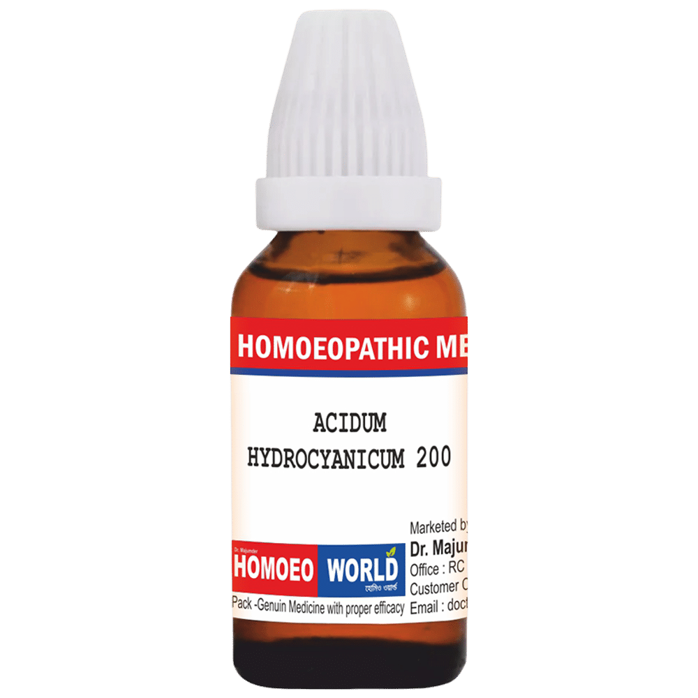 Dr. Majumder Homeo World Acidum Hydrocyanicum Dilution (30ml Each) 50M combo pack of 2 bottles