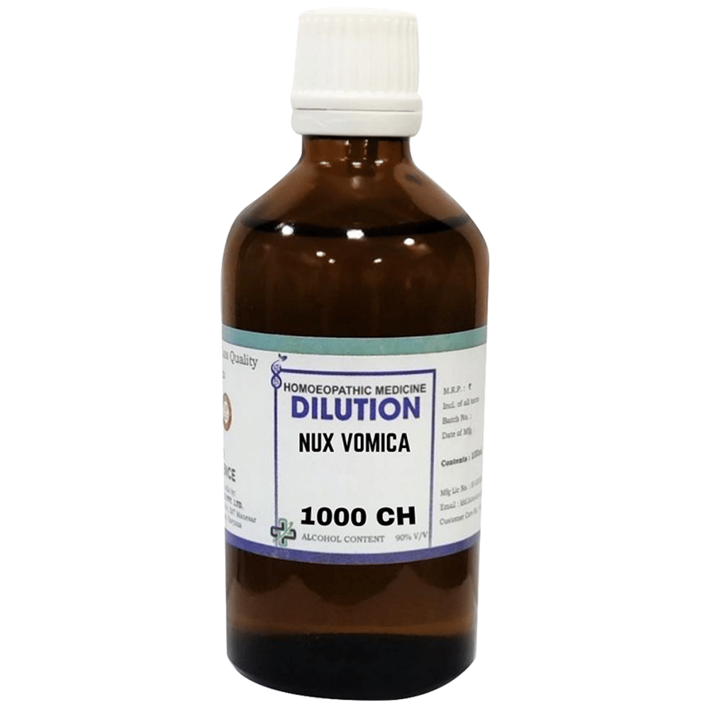 LDD Bioscience Nux Vomica Dilution 1000 CH bottle of 100 ml Dilution