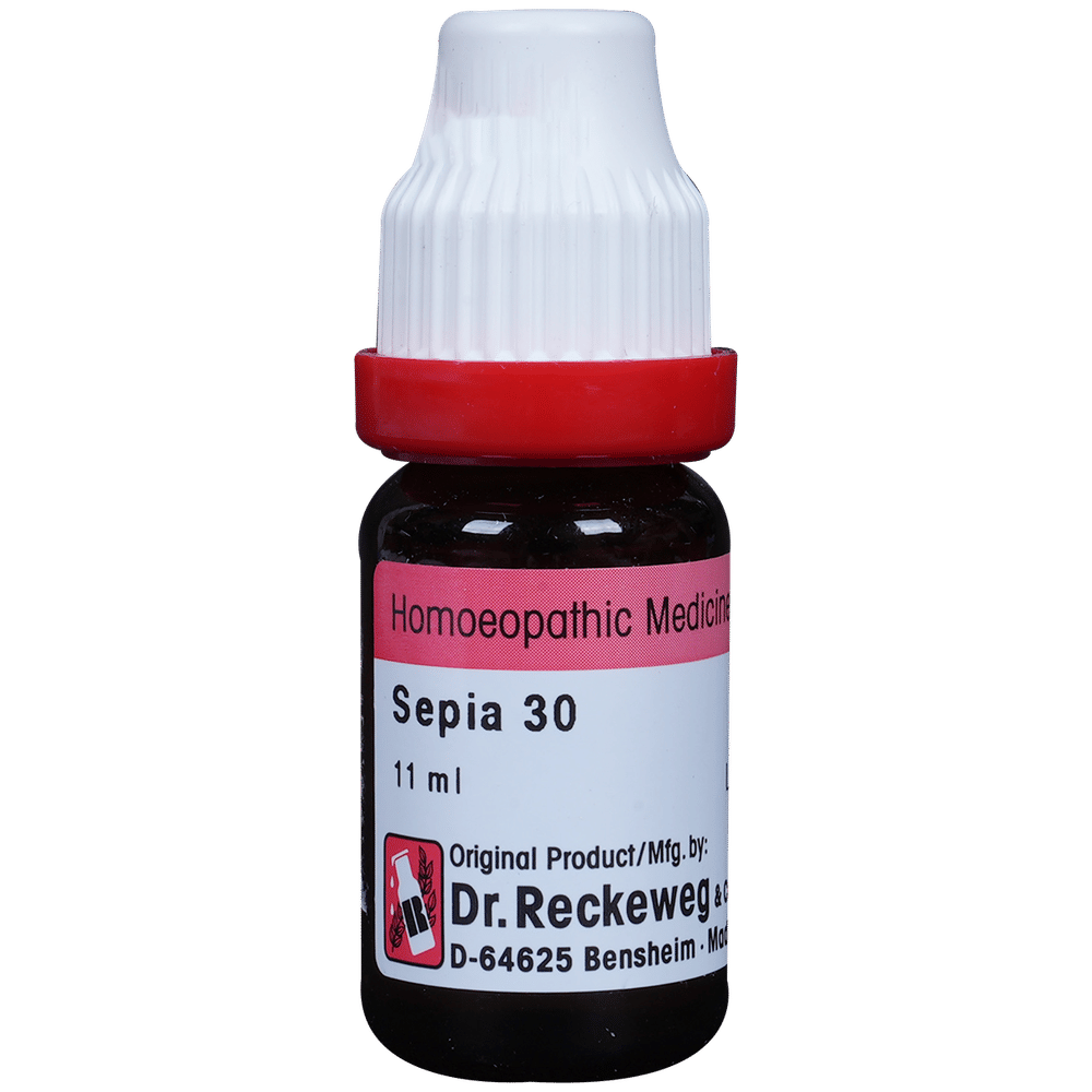 Dr. Reckeweg Sepia Dilution 30 CH bottle of 11 ml Dilution