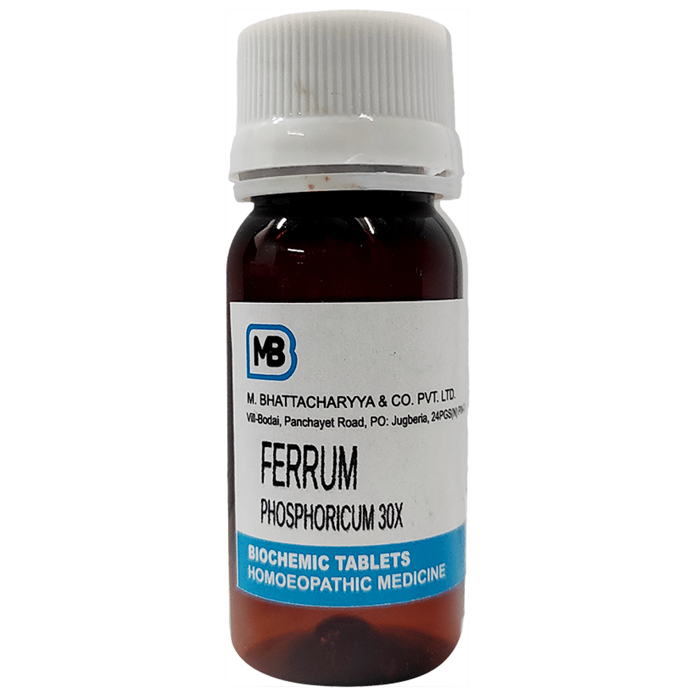 MB Ferrum Phosphoricum Tablet 30X bottle of 25 gm Tablet MB Ferrum Phosphoricum Tablet 30X bottle of 25 gm Tablet