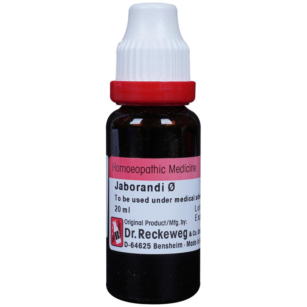 Dr. Reckeweg Jaborandi Mother Tincture Q bottle of 20 ml Mother Tincture