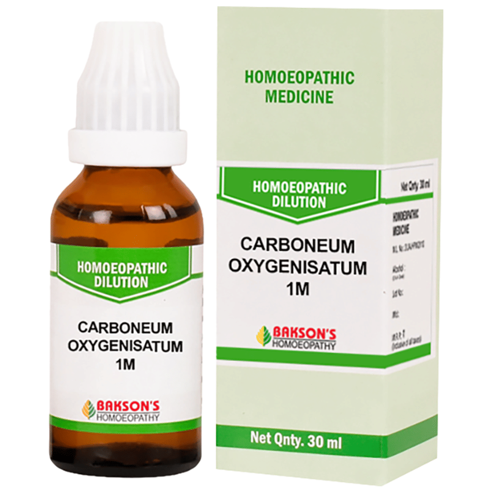 Bakson's Homeopathy Carboneum Oxygenisatum Dilution 1M bottle of 30 ml Dilution
