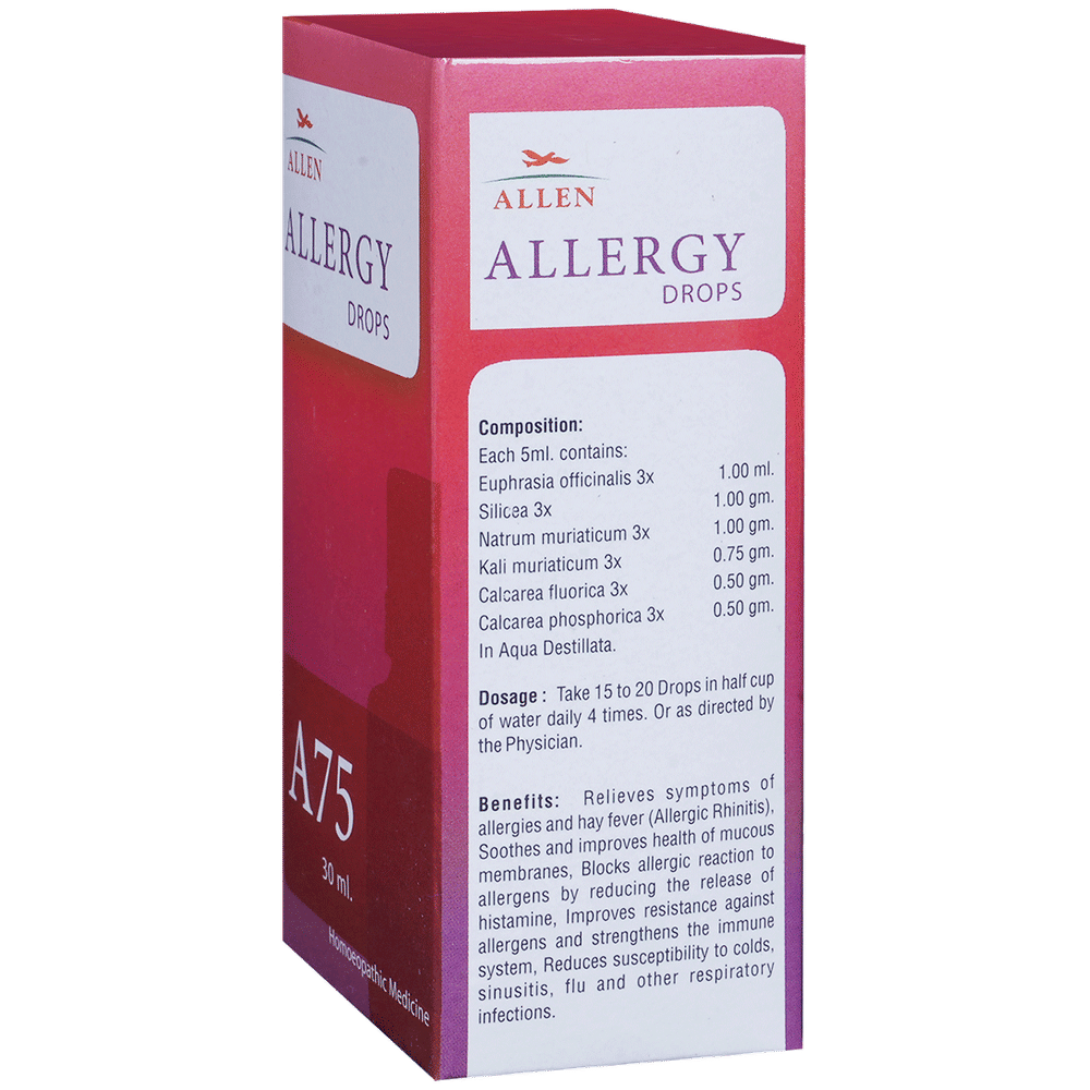 Allen A75 Allergy Drop bottle of 30 ml Drop Allen A75 Allergy Drop bottle of 30 ml Drop