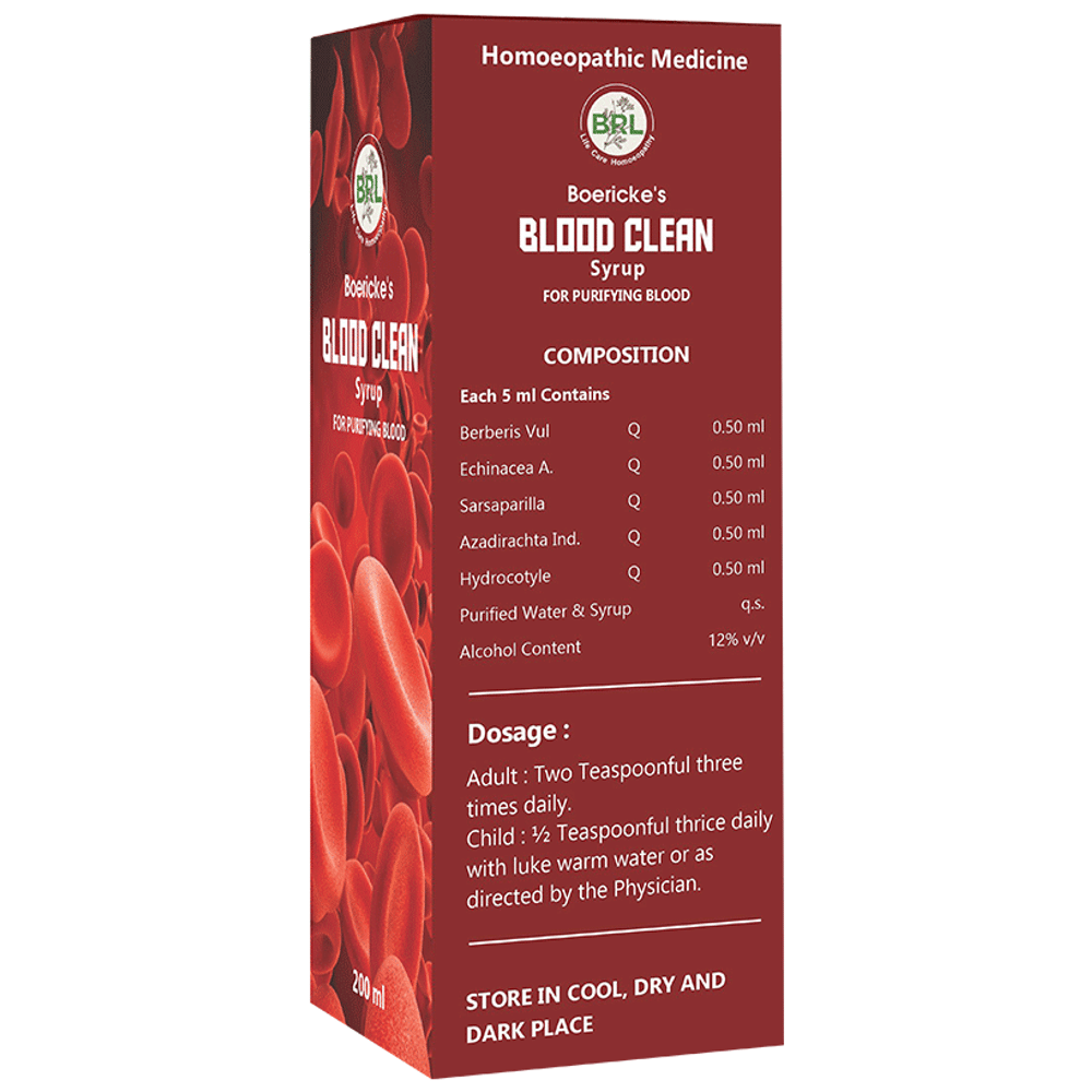 BRL Blood Clean Syrup bottle of 200 ml Syrup