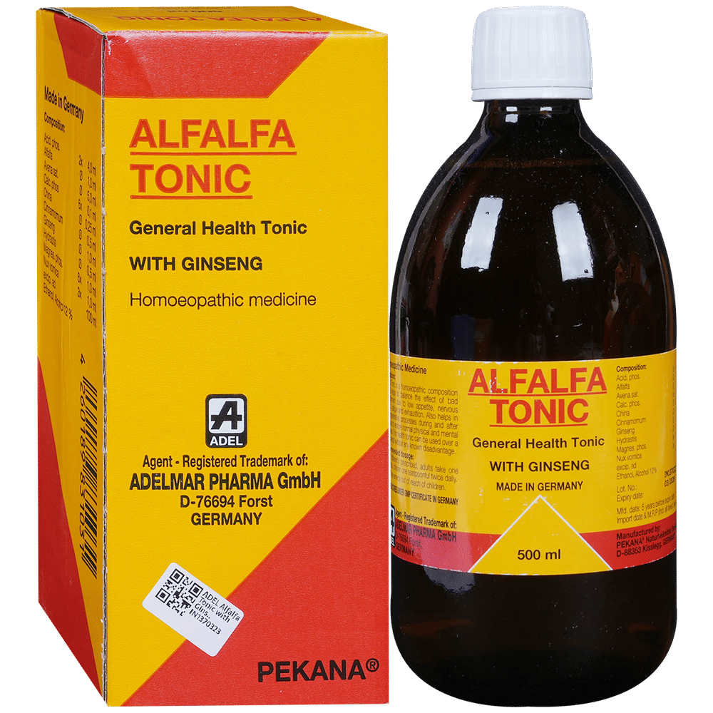 ADEL Alfalfa Tonic with Ginseng bottle of 500 ml Tonic