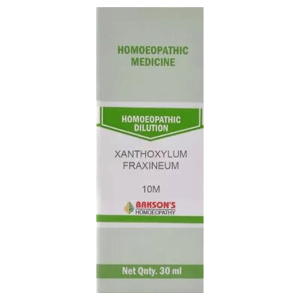 Bakson's Homeopathy Xanthoxylum Fraxineum  Dilution 10M bottle of 30 ml Dilution