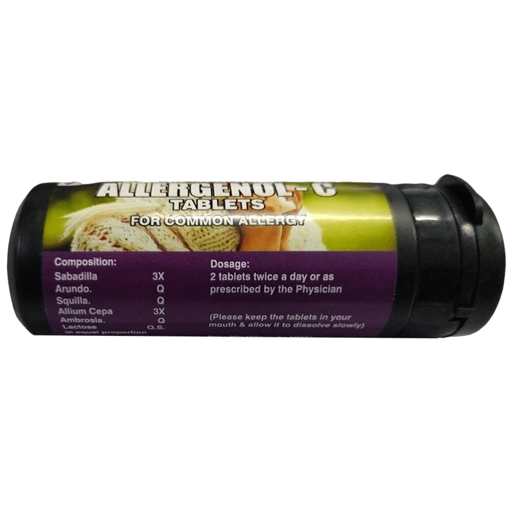 St. George‚Äôs Allergenol-C Tablet bottle of 30 gm Tablet