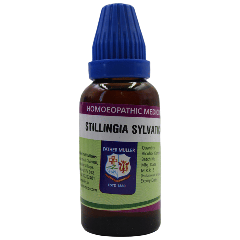 Father Muller Stillingia Silvatica Drop Q bottle of 30 ml Oral Drops