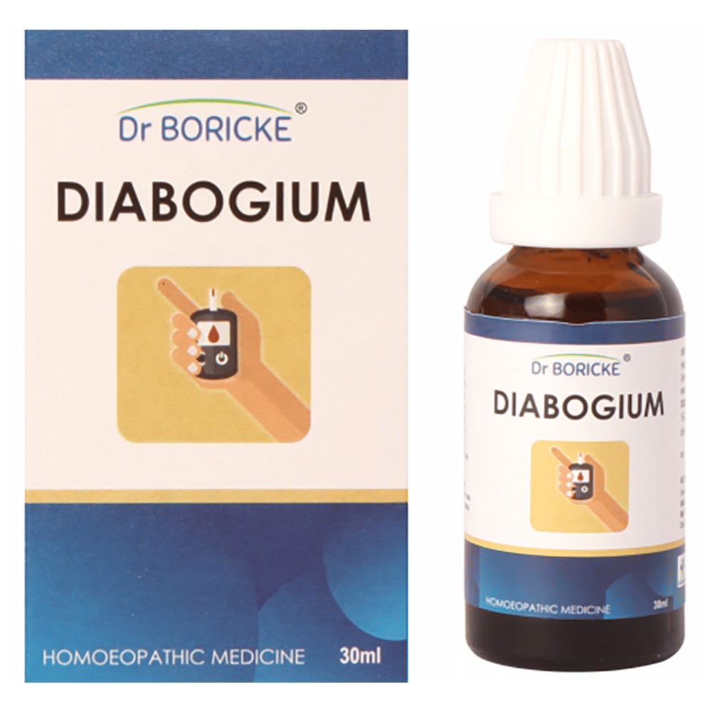 Dr Boricke Diabogium Oral Drops bottle of 30 ml Oral Drops Dr Boricke Diabogium Oral Drops bottle of 30 ml Oral Drops