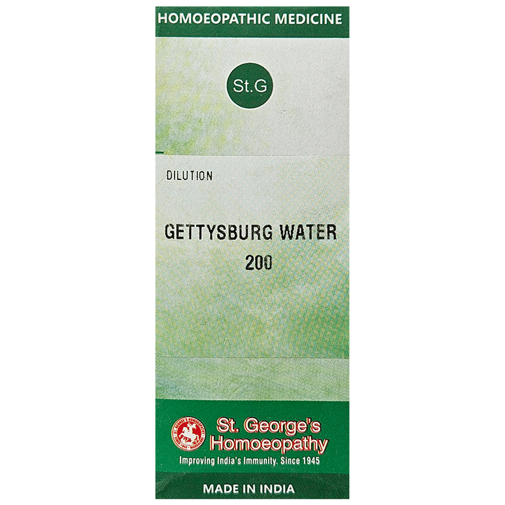 St. George‚Äôs Gettysburg Water Dilution 200 bottle of 30 ml Dilution