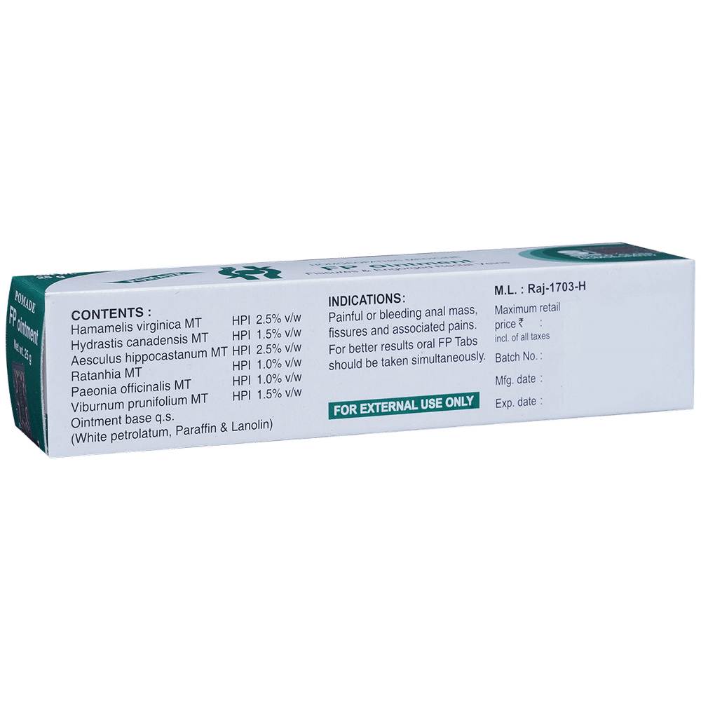 SBL FP Ointment tube of 25 gm Ointment