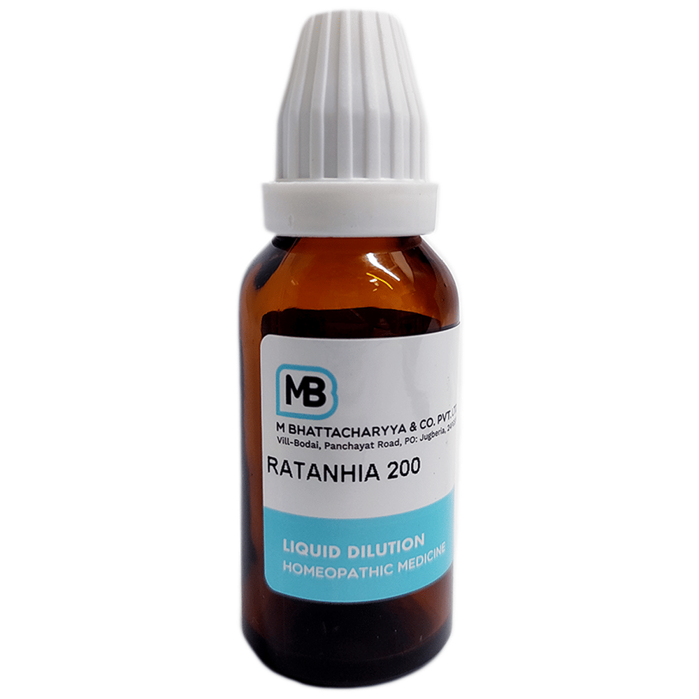 MB Ratanhia Dilution 200 bottle of 30 ml Dilution