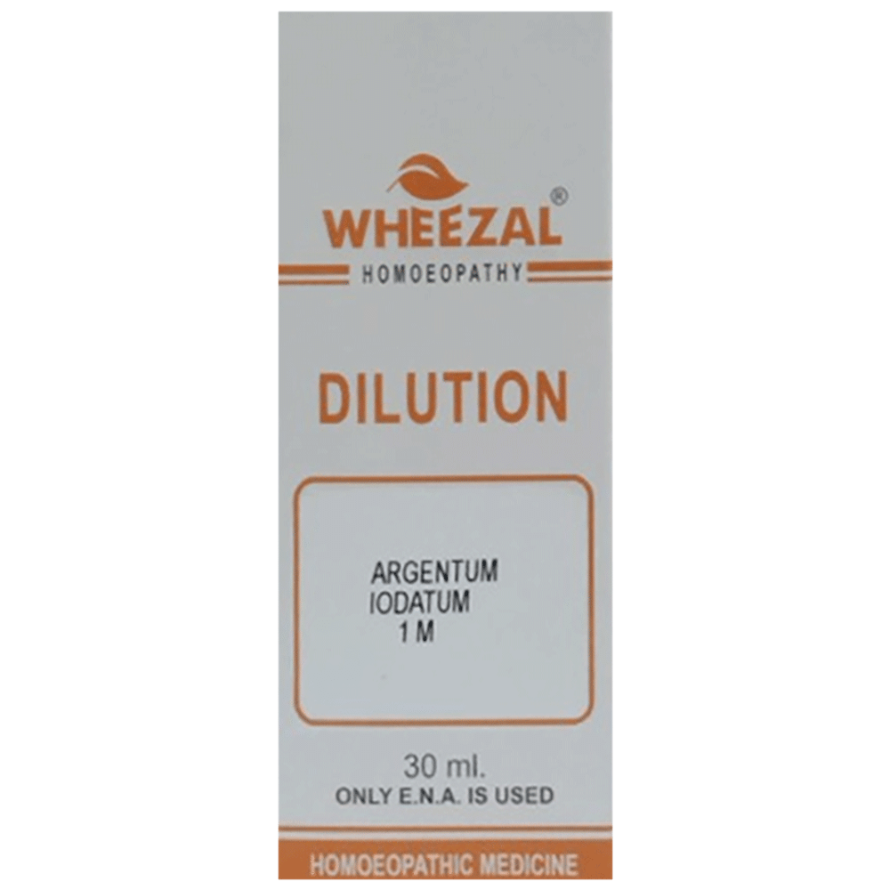 Wheezal Argentum Iodatum Dilution 1M bottle of 30 ml Dilution