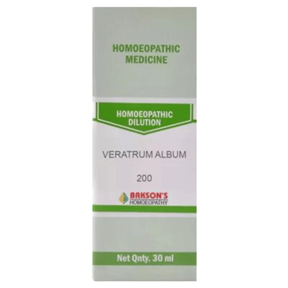 Bakson's Homeopathy Veratrum Album  Dilution 200 bottle of 30 ml Dilution