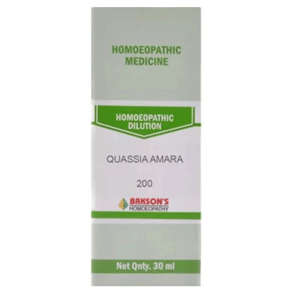 Bakson's Homeopathy Quassia Amara Dilution 200 bottle of 30 ml Dilution