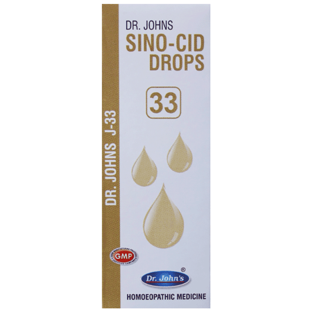 Dr. Johns J-33 Sinus Drop bottle of 30 ml Drop