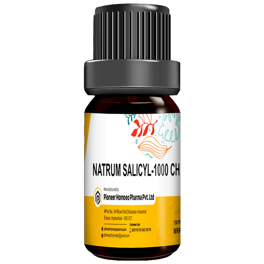 Pioneer Pharma Natrum Salicylicum Globules Pellets Multidose Pills 1000 CH bottle of 150 tablets