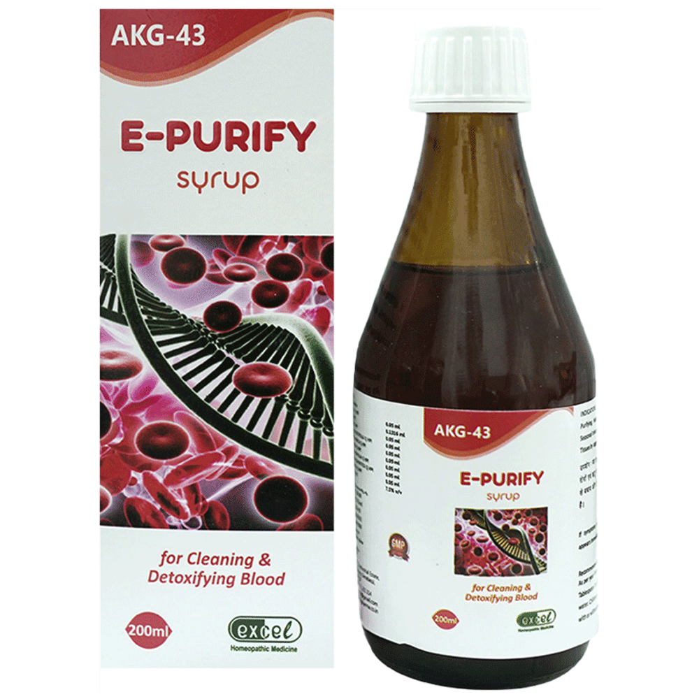 Excel AKG 43 E-Purify Syrup bottle of 200 ml Syrup