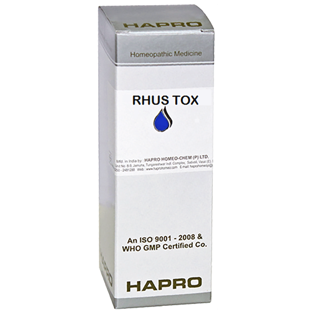 Hapro Rhus Tox Dilution 30 bottle of 100 ml Dilution