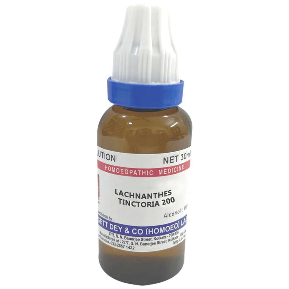 Sett Dey Lachnanthes Tinctoria Dilution 200 bottle of 30 ml Dilution