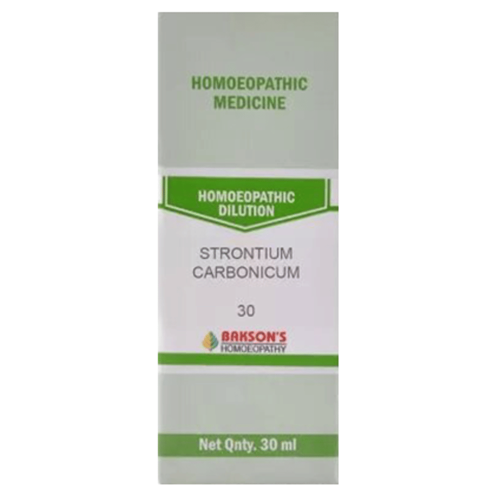Bakson's Homeopathy Strontium Carbonicum Dilution 30 bottle of 30 ml Dilution