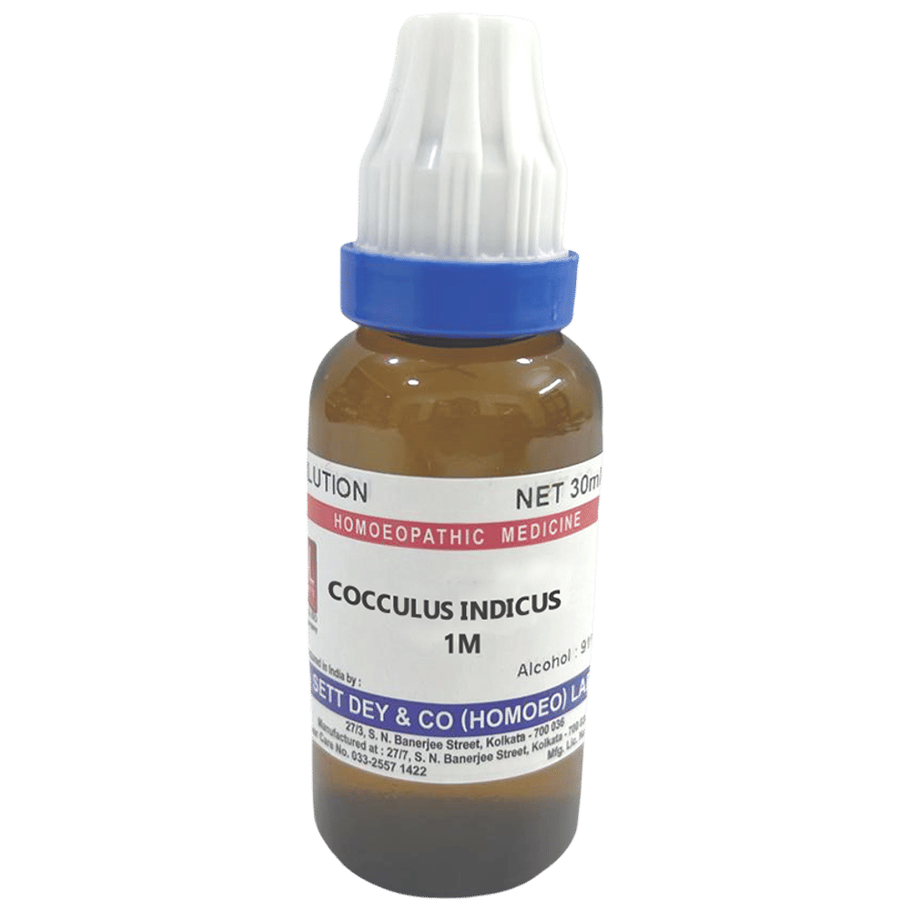 Sett Dey Cocculus Indicus Dilution 1M bottle of 30 ml Dilution