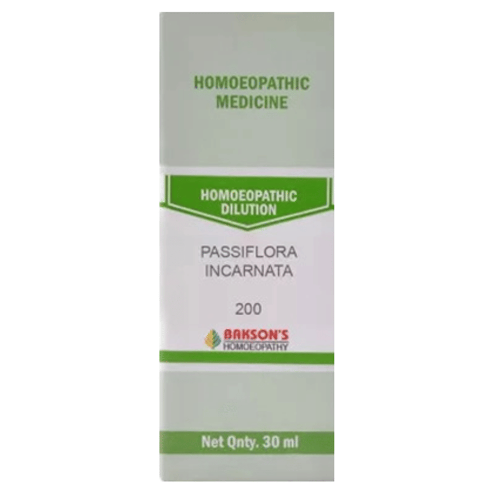 Bakson's Homeopathy Passiflora Incarnata Dilution 200 bottle of 30 ml Dilution