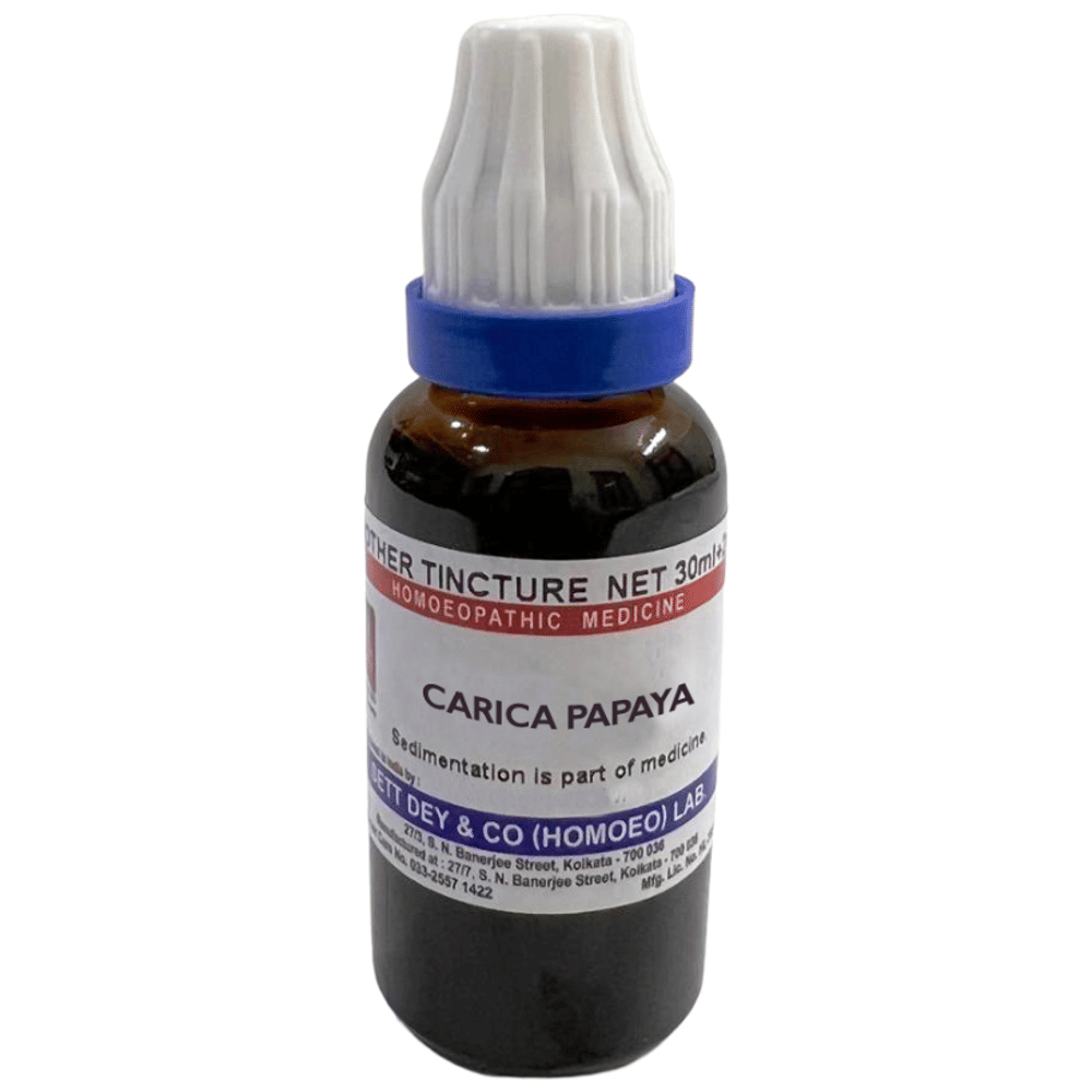 Sett Dey Carica Papaya Mother Tincture Q bottle of 30 ml Mother Tincture