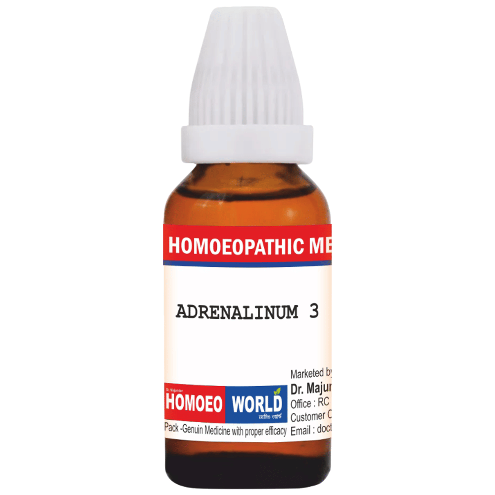 Dr. Majumder Homeo World Adrenalinum Dilution (30ml Each) 3 box of 1 Bottle