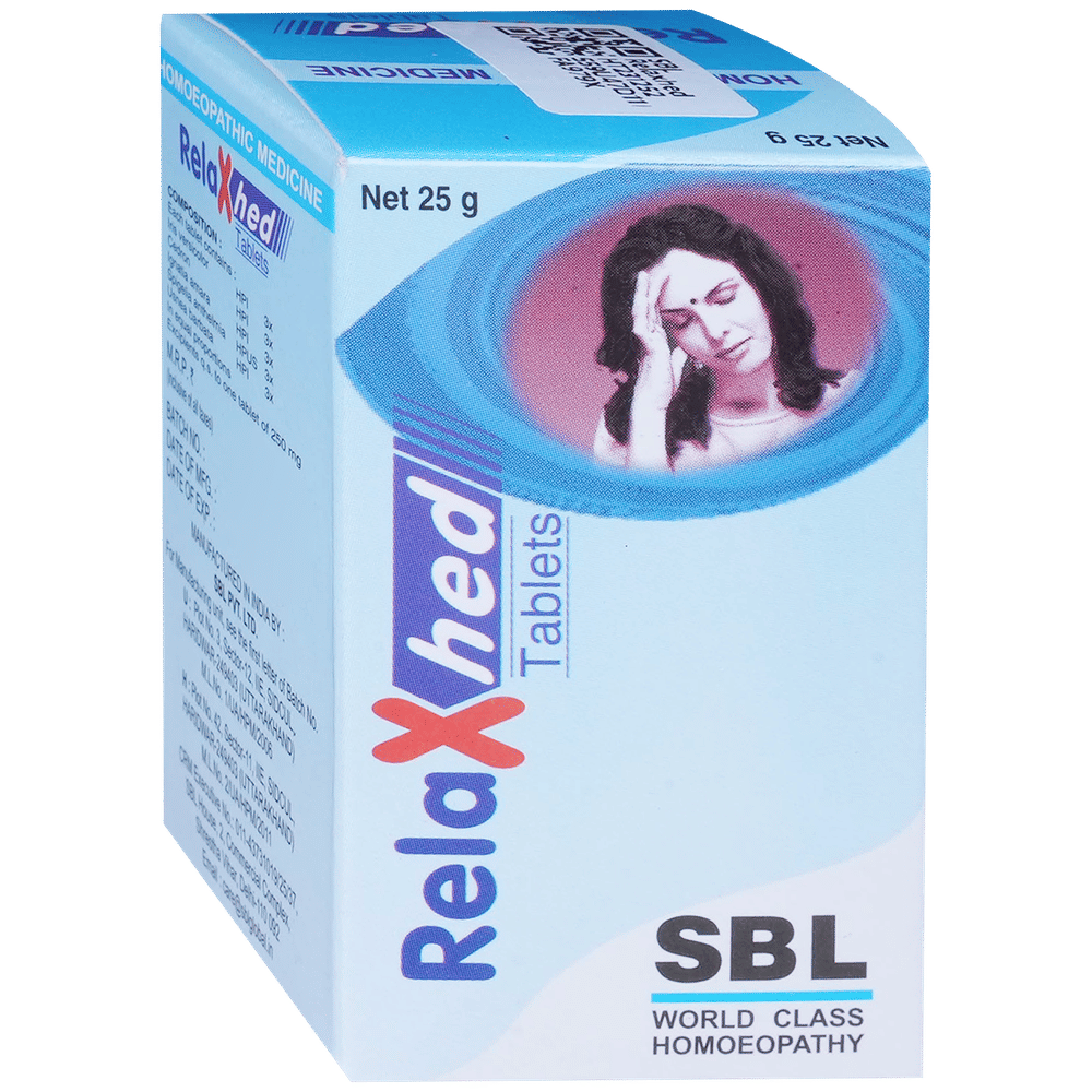 SBL Relaxhed Tablet bottle of 25 gm Tablet
