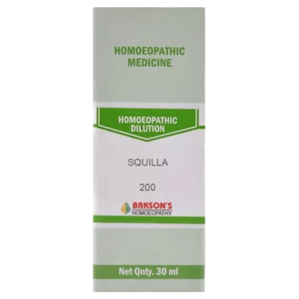 Bakson's Homeopathy Squilla Dilution 200 bottle of 30 ml Dilution Bakson's Homeopathy Squilla Dilution 200 bottle of 30 ml Dilution