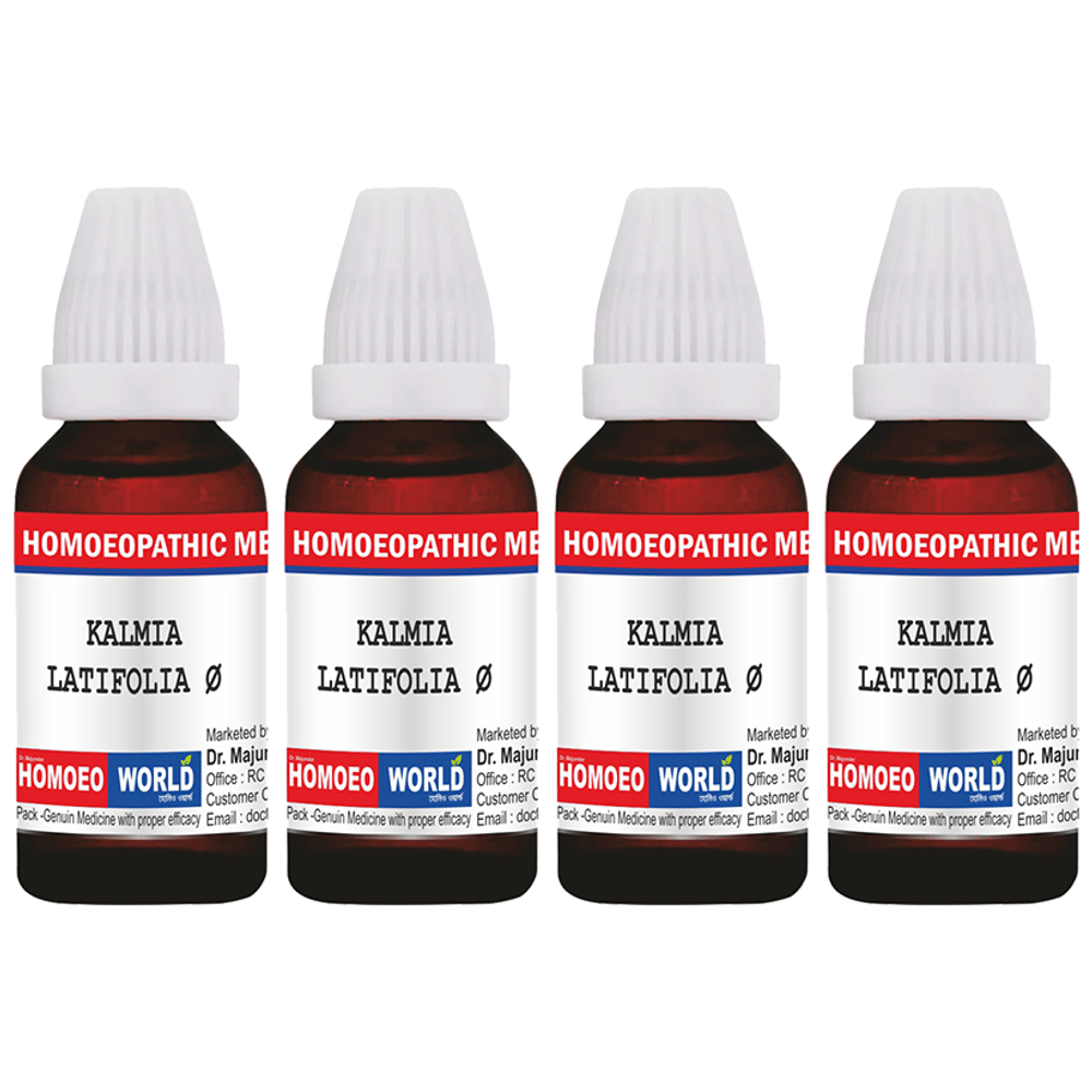 Dr. Majumder Homeo World Kalmia Latifolia Mother Tincture (30ml Each) Q combo pack of 4 bottles