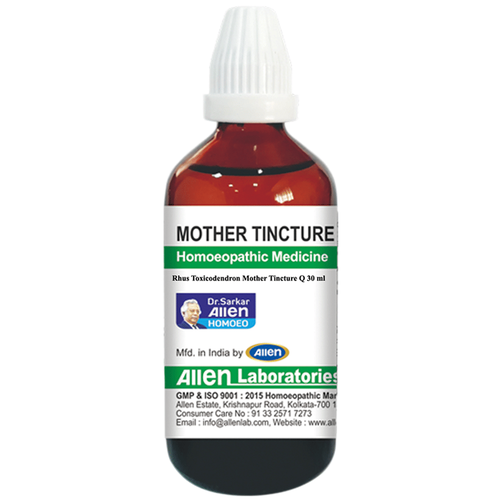 Allen Laboratories Rhus Toxicodendron Mother Tincture Q bottle of 30 ml Mother Tincture