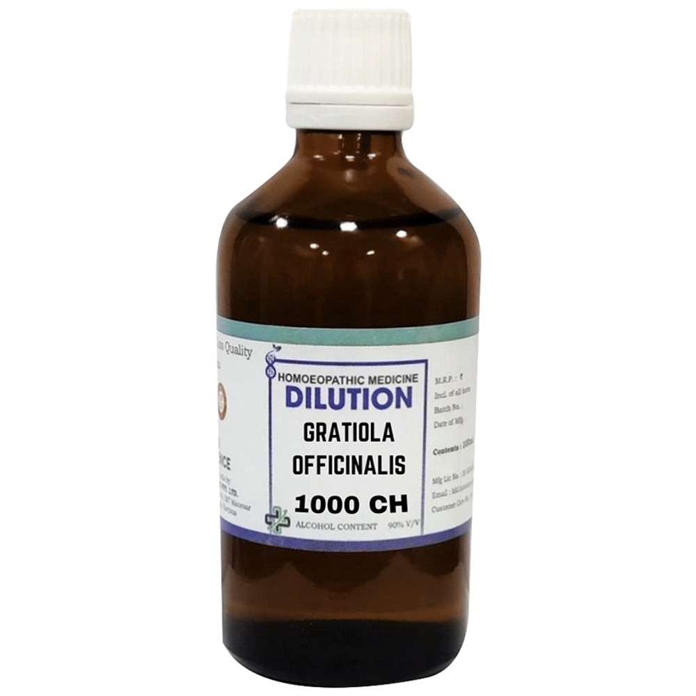 LDD Bioscience Gratiola Officinalis Dilution 1000 CH bottle of 100 ml Dilution