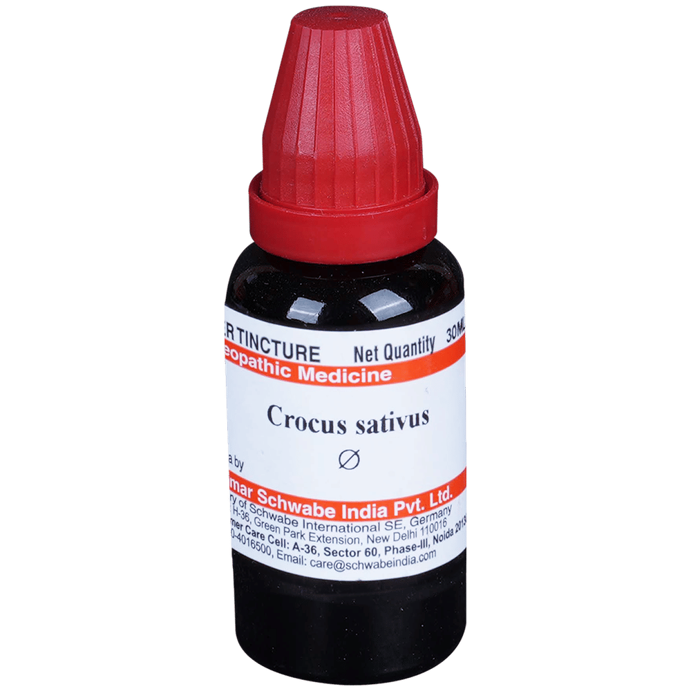 Dr Willmar Schwabe India Crocus Sativus Mother Tincture Q bottle of 30 ml Mother Tincture