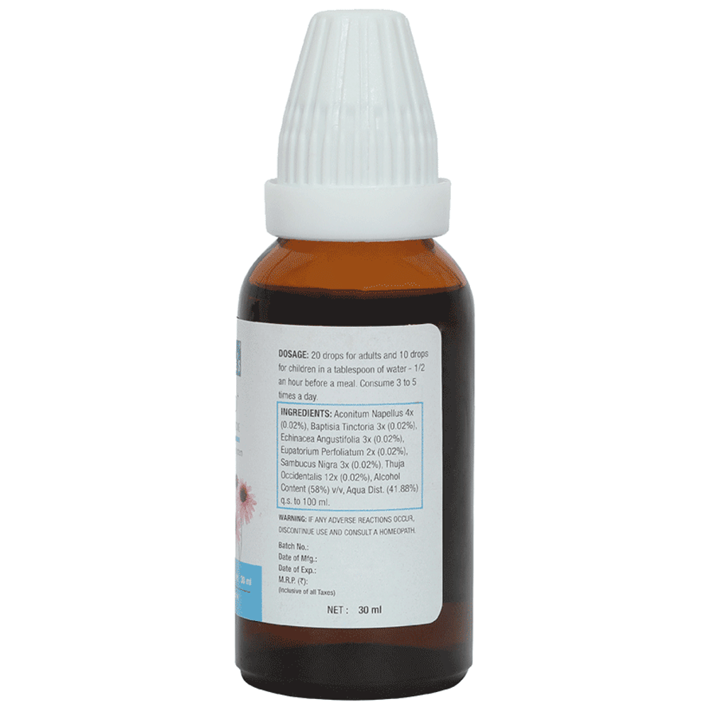 Dr Batra's Homeo+ Immunity Medicine Oral Drops (30ml Each) box of 1 Bottle