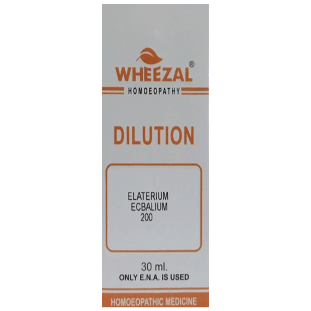 Wheezal Elaterium E. Dilution 200 bottle of 30 ml Dilution