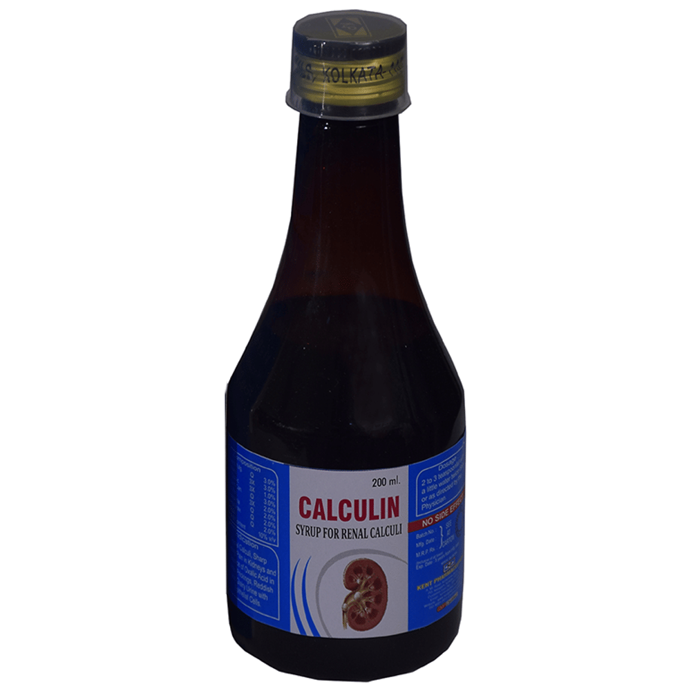 Kent's Calculin Syrup bottle of 200 ml Syrup