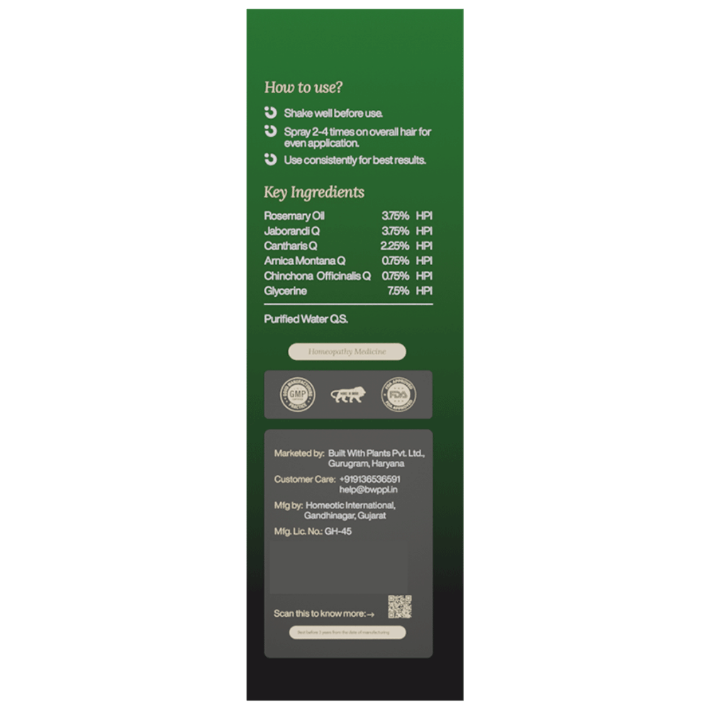 Built With Plants Combo Pack of Scalpal Hair Care Drops (30ml) and Scalpal Hair Care Serum (60ml) combo pack of 2 Packs