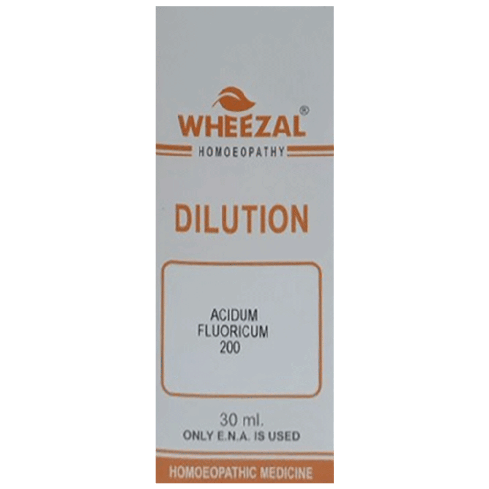 Wheezal Acid Flouricum Dilution 200 bottle of 30 ml Dilution