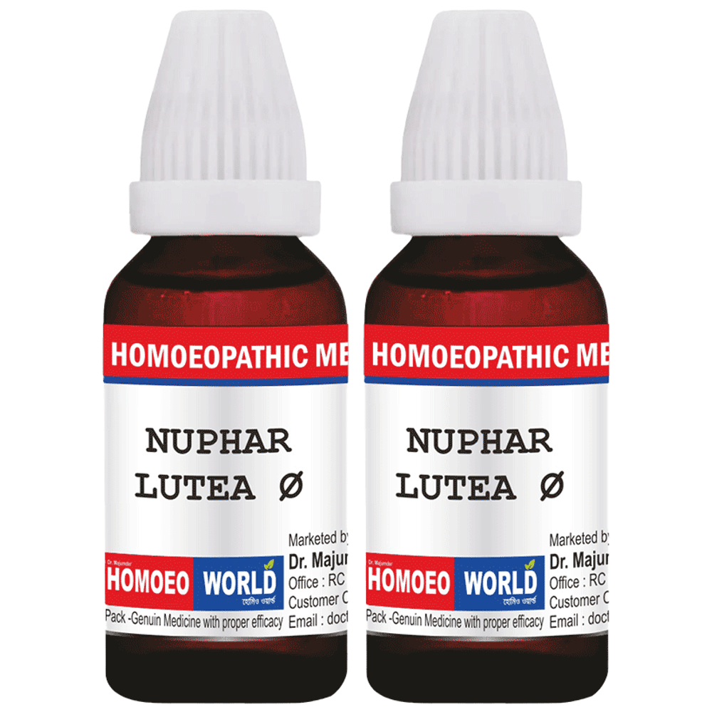 Dr. Majumder Homeo World Nuphar Lutea Mother Tincture (30ml Each) Q combo pack of 2 bottles