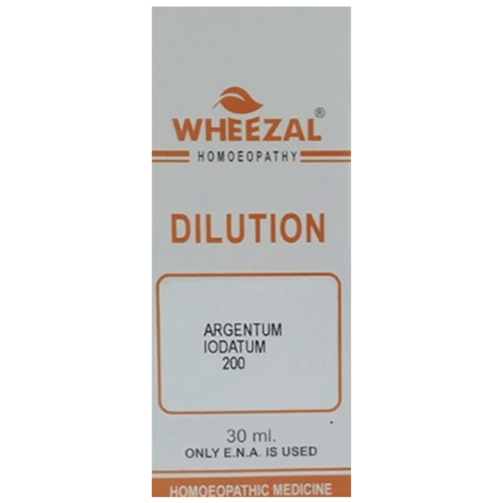 Wheezal Argentum Iodatum Dilution 200 bottle of 30 ml Dilution